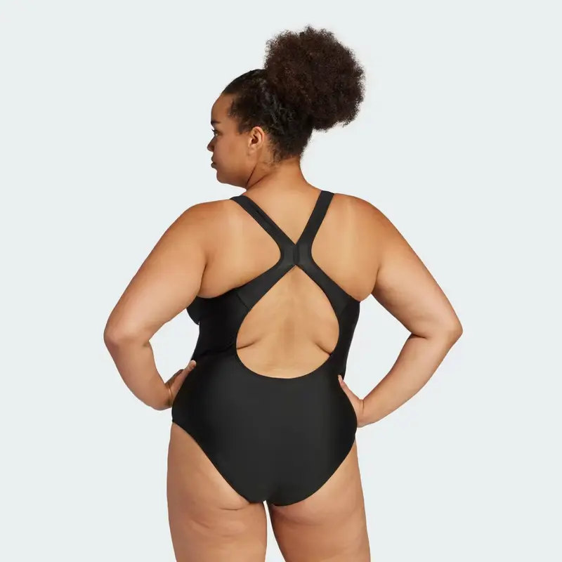 Costume da bagno 3-Stripes C-Back (Curvy) Black miniatura 2