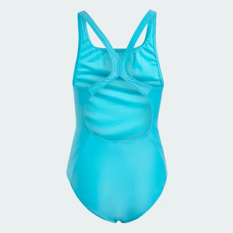 Costume da bagno 3-Stripes C-Back Junior Lucid Cyan miniatura 2