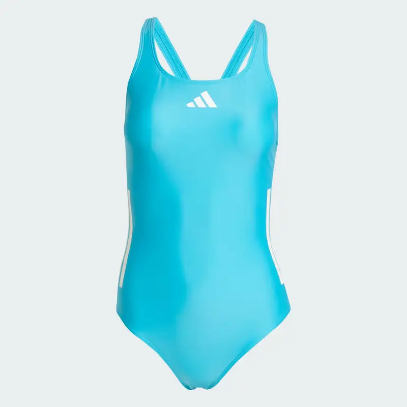 Costume da bagno 3-Stripes C-Back Lucid Cyan miniatura 4
