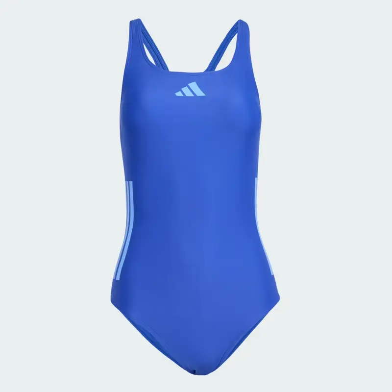 Costume da bagno 3-Stripes C-Back Semi Lucid Blue miniatura 4