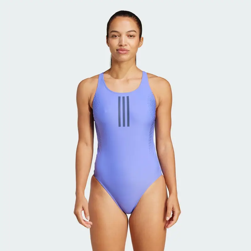 Costume da bagno 3-Stripes Rubber Graphic | Adidas Blu mediterraneo