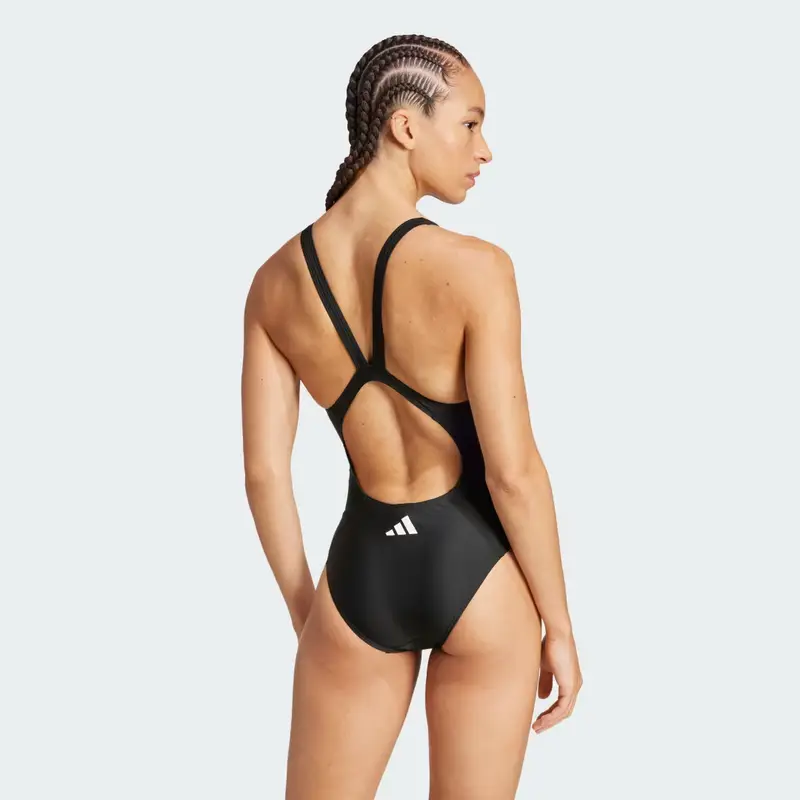 Costume da bagno 3-Stripes V-Back Black miniatura 2