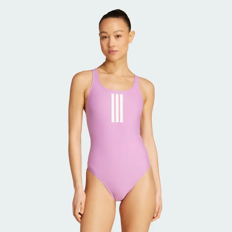 Costume da bagno 3-Stripes V-Back Preloved Purple