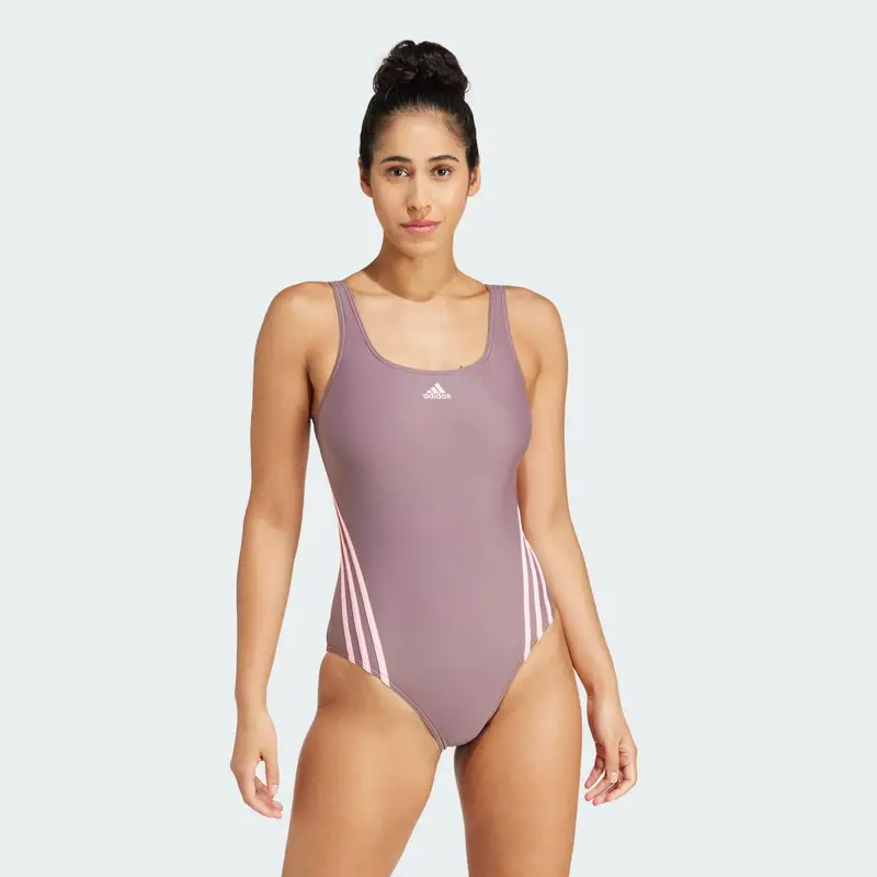 Costume da bagno adidas 3-Stripes | Adidas Viola scuro
