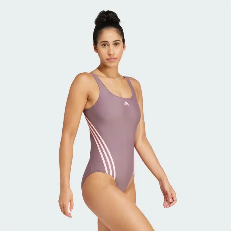 Costume da bagno adidas 3-Stripes Shadow Fig miniatura 3