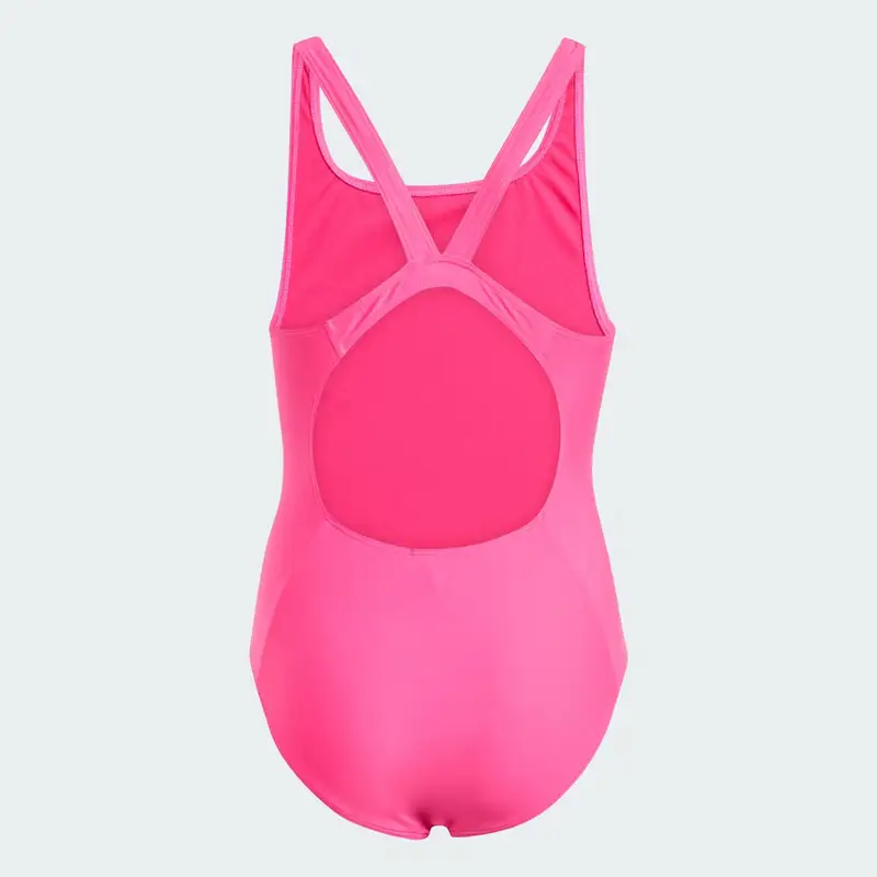 Costume da bagno con schienale a V per bambini Shock Pink miniatura 2