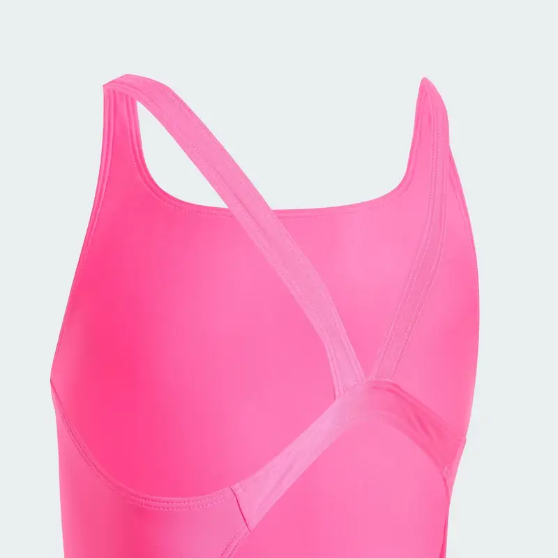 Costume da bagno con schienale a V per bambini Shock Pink miniatura 4