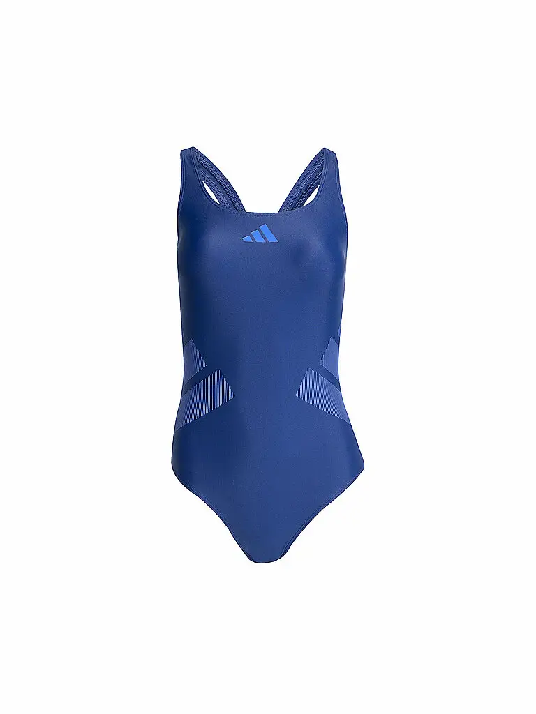 Costume da bagno da donna con logo e schiena a C blu | 36