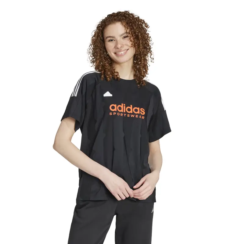 Costume da bagno donna boyfriend adidas Tiro Cut 3-Stripes Jacquard Noir