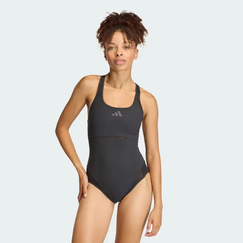 Costume da bagno LANELUX a rete con schiena a Y Black