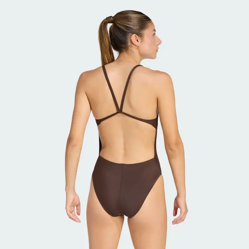 COSTUME DA BAGNO PEACHSOFT CON COLLO ALTO A 3 RIGHE E SPALLINE REGOLABILI Black miniatura 2