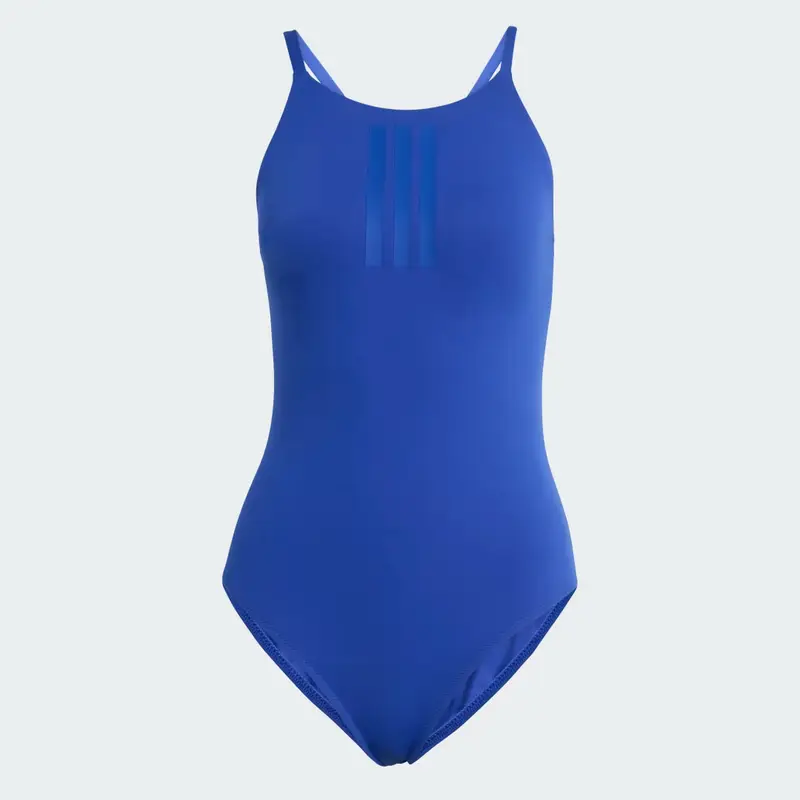 COSTUME DA BAGNO PEACHSOFT CON COLLO ALTO A 3 RIGHE E SPALLINE REGOLABILI Semi Lucid Blue miniatura 4