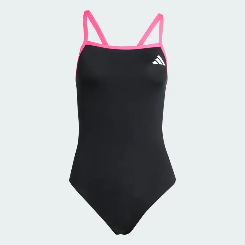 Costume da bagno spalline sottili e schienale a V Black miniatura 4