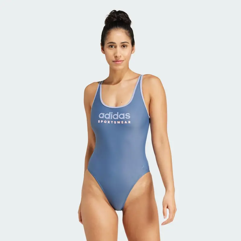 Costume da bagno Sportswear U-Back | Adidas Blu baltico