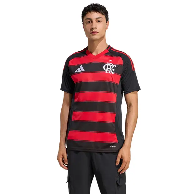 Cr Flamengo 25 Home Jersey male Maglie/Repliche - Nero - Poly Mesh - Foot Locker Black