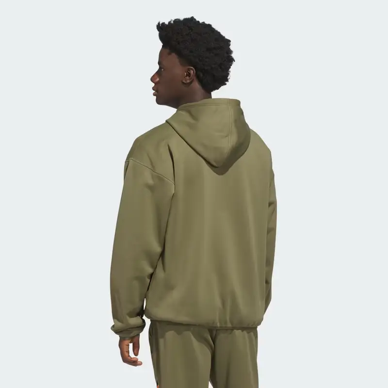 CRAZY WARM FELPA CON CAPPUCCIO Olive Strata miniatura 2