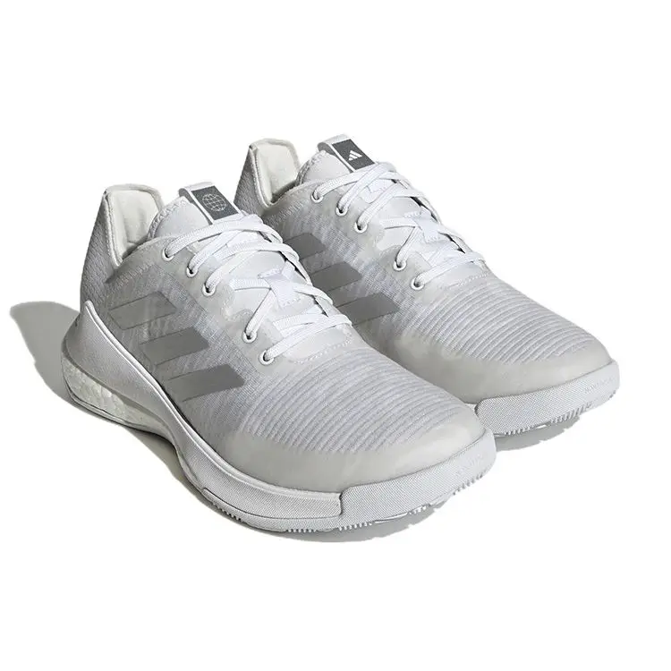 Crazyflight Bianco Argento Metallizzato Sneakers da Donna Bianco Nuvola HR0635 40 miniatura 4