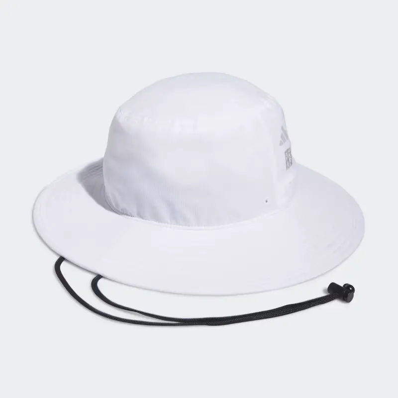 Crestable Wide-Brim Golf Hat White