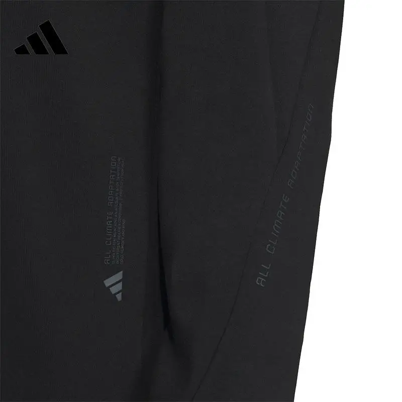 Adidas Felpa Uomo Nero con Collo Girocollo miniatura 3