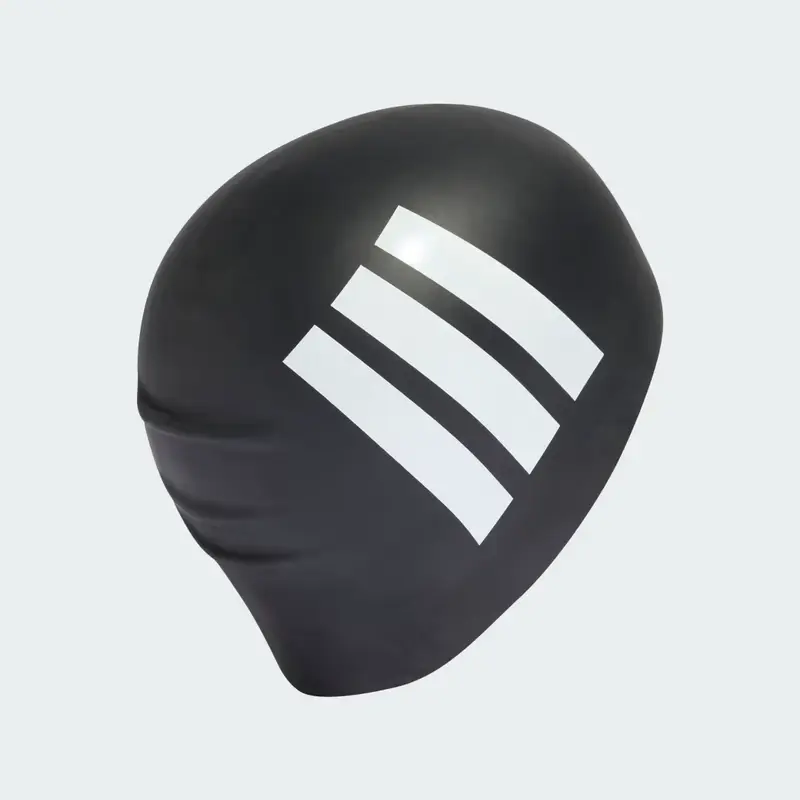 CUFFIA DA NUOTO ADIDAS CON LE 3 STRISCE PER ADULTI Black miniatura 2
