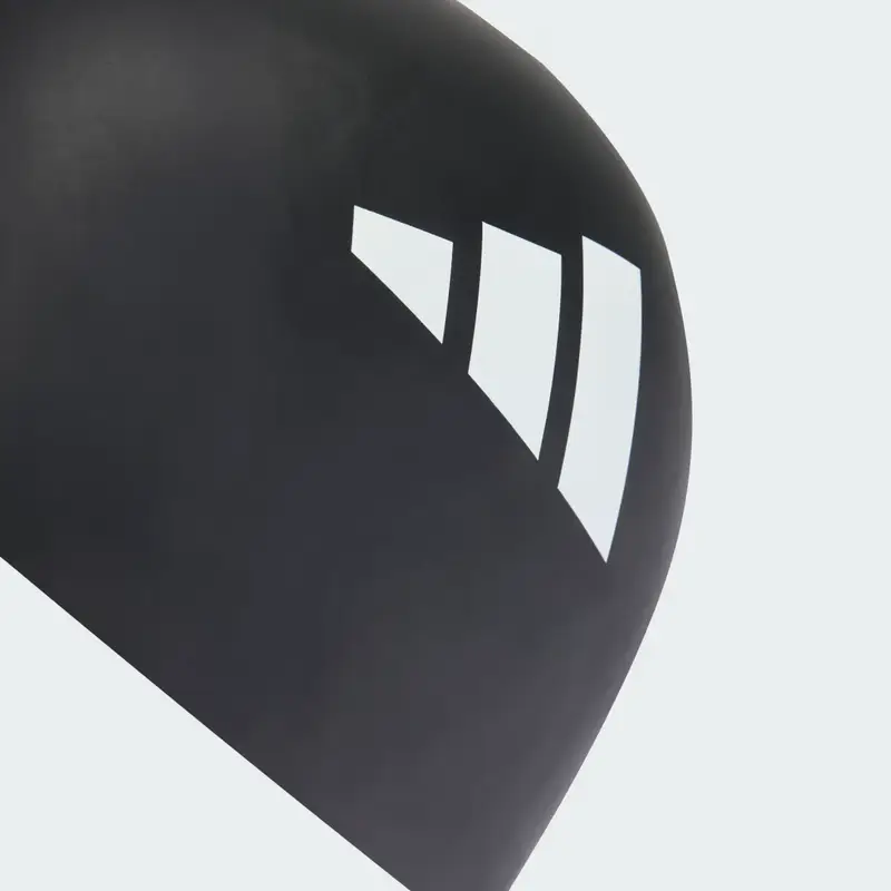 CUFFIA DA NUOTO ADIDAS CON LE 3 STRISCE PER ADULTI Black miniatura 4