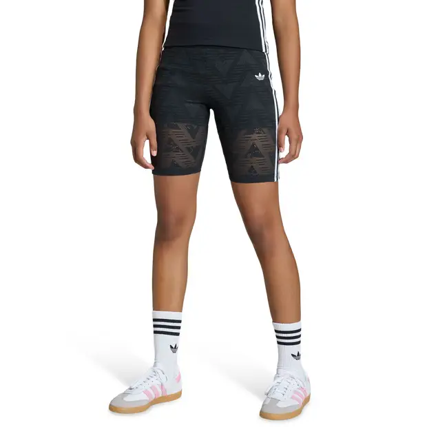 Cycling Shorts Lace Bambini - Pantaloncini Nero - Mesh Black