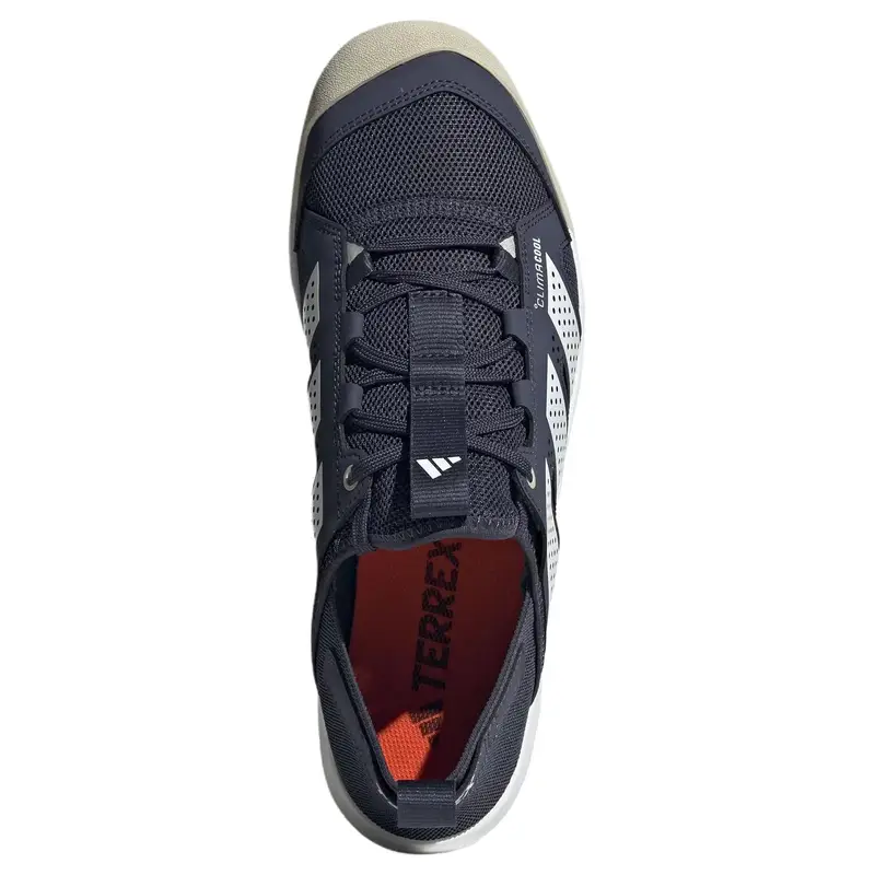 Daroga 25 Tessuto Pelle Sintetica Comode Leggere Scarpe da Trekking Basse Unisex Scarpe da Trekking Azzurro Bianco HQ9172 42⅔ miniatura 3