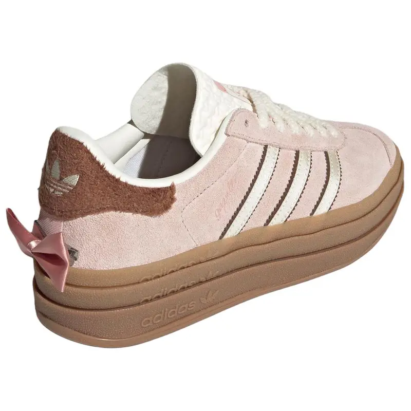 Adidas Sneakers da Donna Rosa Sabbia e Bianco Sporco Gazelle Bold Gli miniatura 5