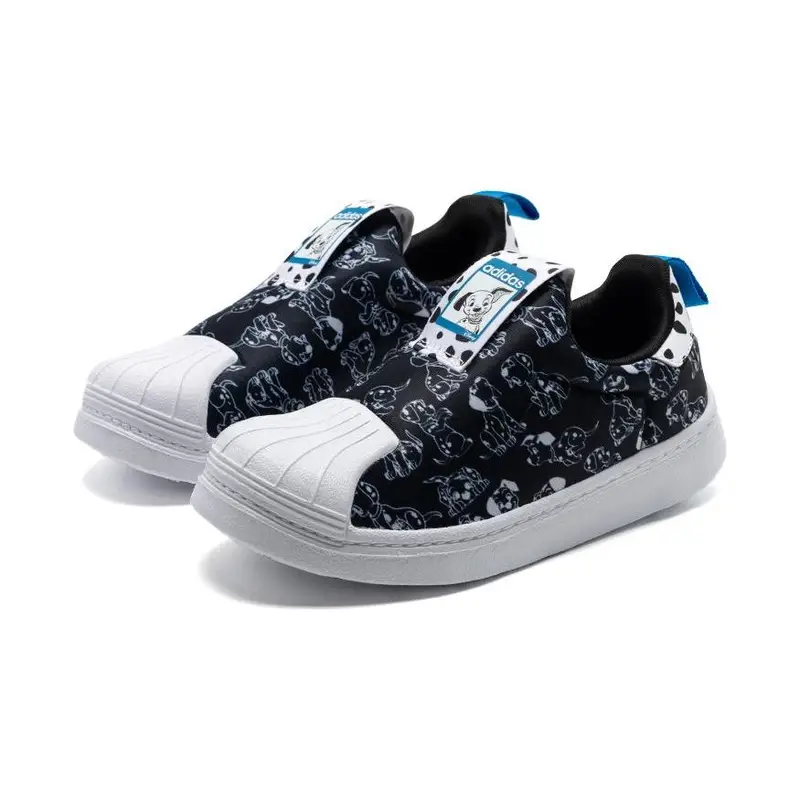 Disney x adidas Superstar 360 J 101 Dalmatians - Stampa Cuccioli Sneakers Bambino Nero Core-Black Bianco Nuvola ID9710 32 miniatura 2