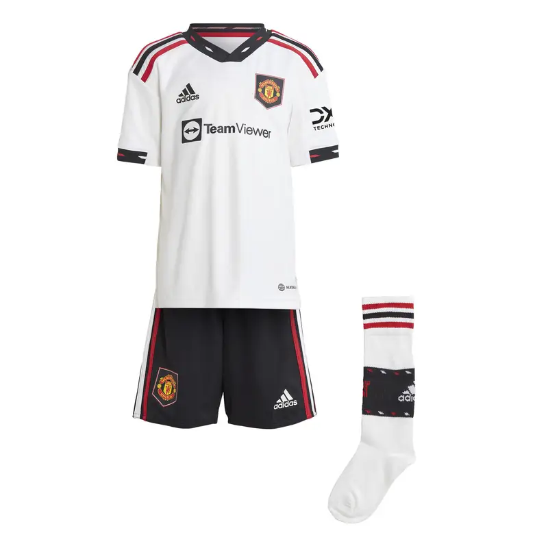 Divisa Mini Away 22/23 Manchester United FC | Adidas Bianco