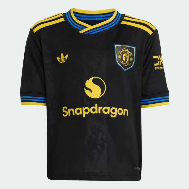 Divisa Mini Third Manchester United FC 25/26 Kids Black miniatura 3