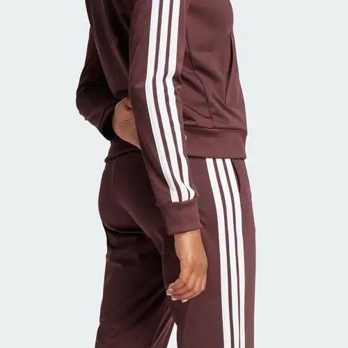 adidas Donna ESSENTIALS 3-STRIPES TRACKSUIT, Aurora Ruby, S miniatura 2