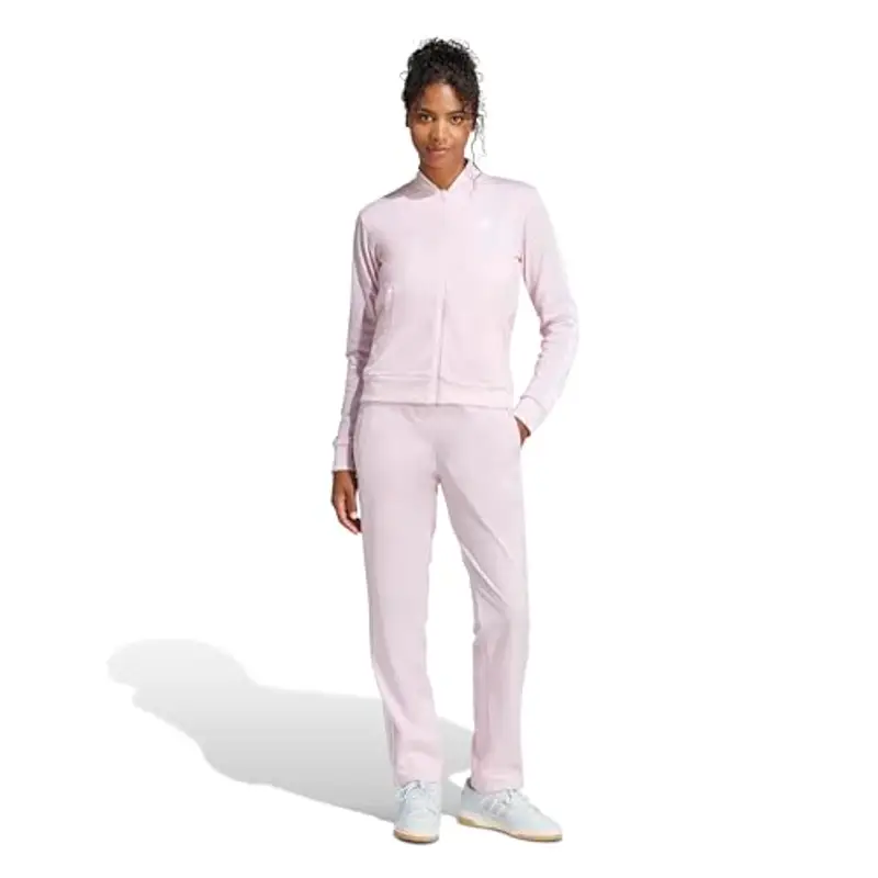 adidas Donna ESSENTIALS 3-STRIPES TRACKSUIT, clear pink, L miniatura 3