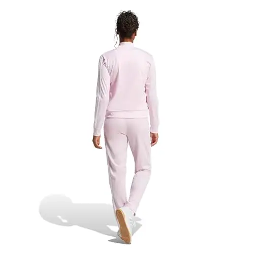 adidas Donna ESSENTIALS 3-STRIPES TRACKSUIT, clear pink, S miniatura 2