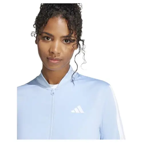 adidas Donna ESSENTIALS 3-STRIPES TRACKSUIT, glow blue, S miniatura 2