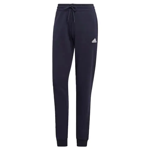 adidas Donna Essentials Linear French Terry Cuffed Pants, Legend Ink, S