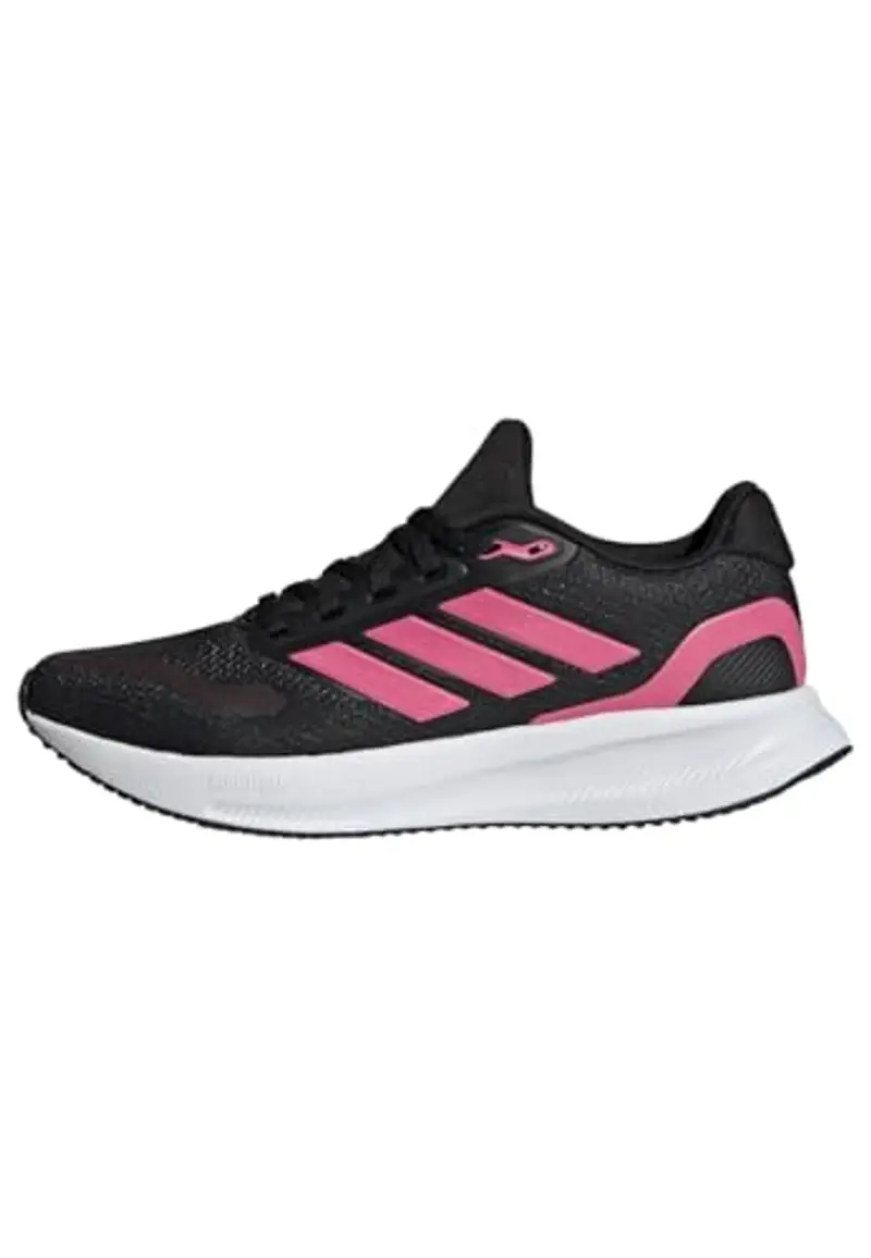 adidas Donna Runfalcon 5 Running Shoes, Core Black/Pink Fusion/Cloud White, 39 1/3 EU