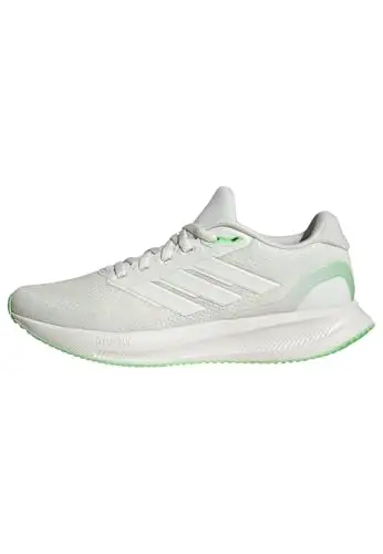adidas Donna Runfalcon 5 Running Shoes, off White/off White/Lime Burst, 36 2/3 EU