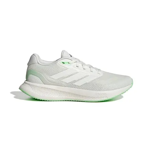 adidas Donna Runfalcon 5 Running Shoes, off White/off White/Lime Burst, 36 2/3 EU miniatura 2