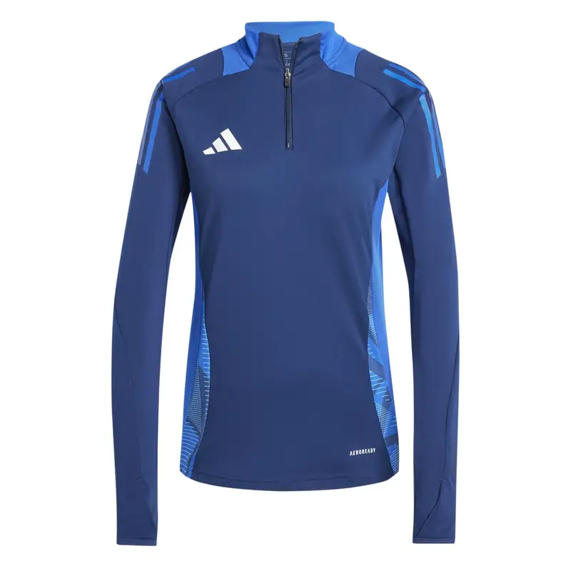 Drill top allenamento da donna adidas Tiro 24 Compétiton Bleu