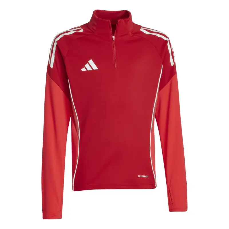 Drill top allenamento per bambini adidas Tiro 25 Competition Rouge