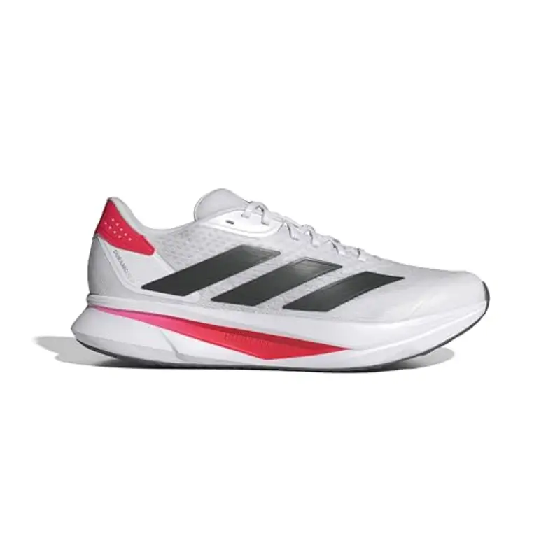 adidas Duramo SL 2 Running Shoes, Scarpe da Corsa Uomo, Cloud White/Core Black/Lucid Red, 42 2/3 EU miniatura 3