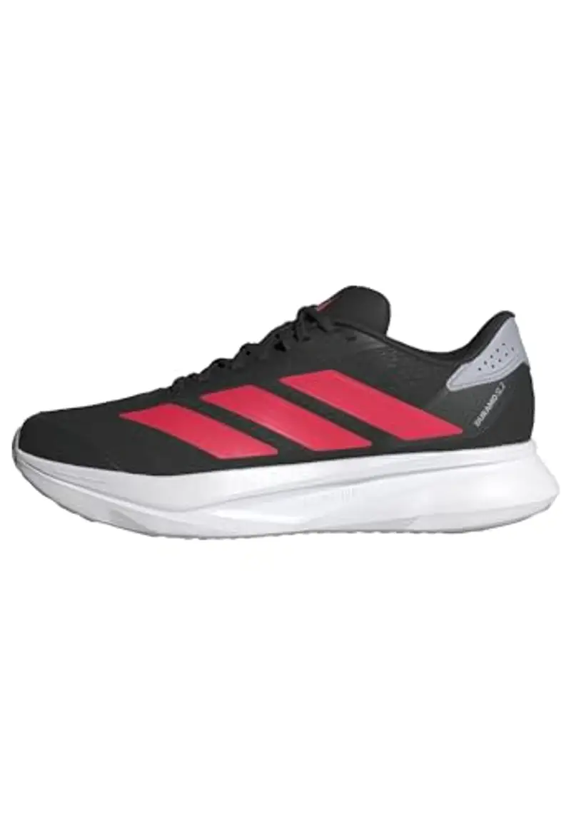 adidas Duramo SL 2 Running Shoes, Scarpe da Corsa Uomo, Core Black/Lucid Red/Halo Silver, 39 1/3 EU