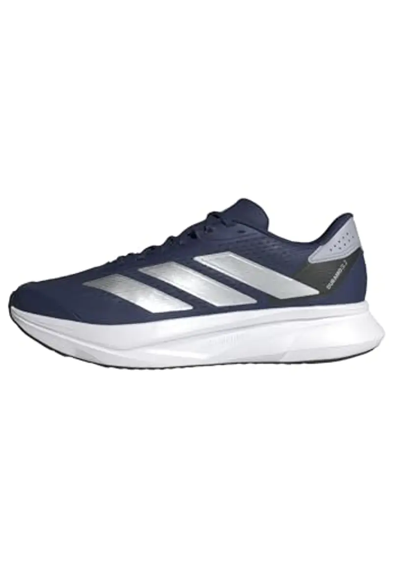 adidas Duramo SL 2 Running Shoes, Scarpe da Corsa Uomo, Dark Blue/Silver Metallic/Halo Silver, 42 2/3 EU
