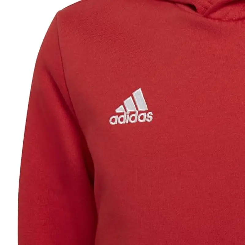 adidas Entrada 22 Sweat Hoodie, Felpa con Cappuccio Unisex-Bambini, Team Power Red 2, 5 miniatura 3