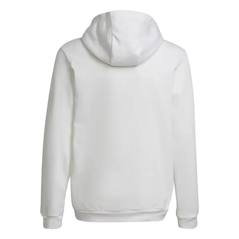 adidas Entrada 22 Sweat Hoodie, Felpa con Cappuccio Unisex-Bambini, White/Black, 7 miniatura 2