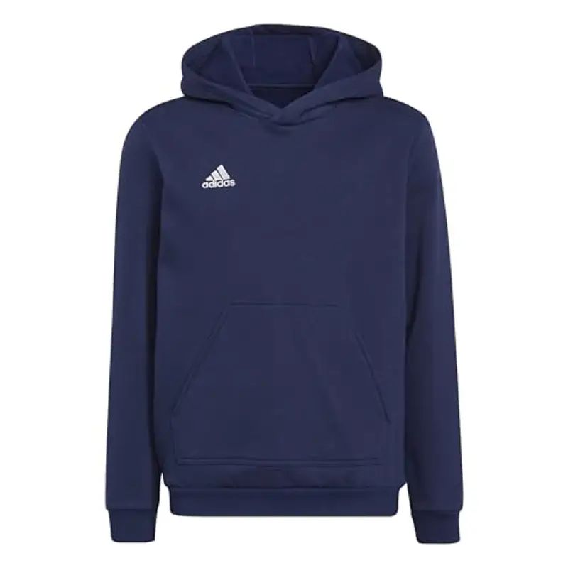 adidas Entrada 22 Sweat Hoodie, Felpa con Cappuccio Unisex-Bambini, Team Navy Blue 2, 7