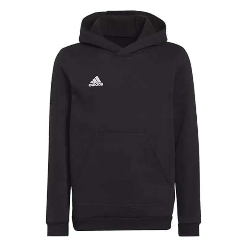adidas Entrada 22 Sweat Hoodie, Felpa con Cappuccio Unisex-Bambini, Black, 5