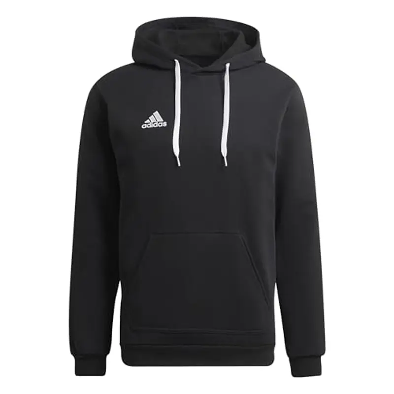 adidas Entrada 22 Sweat Hoodie, Felpa con Cappuccio Unisex-Bambini, Black, 13-14 Years