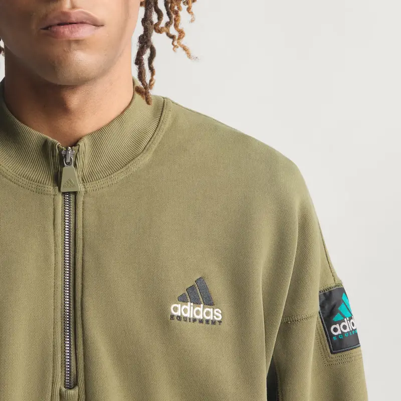Equipment Blocked Half-Zip Focus Olive miniatura 3